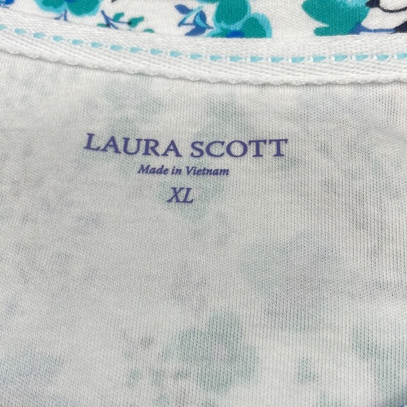 Laura Scott Floral Print Short Sleeve Shirt - Picture 6 of 10